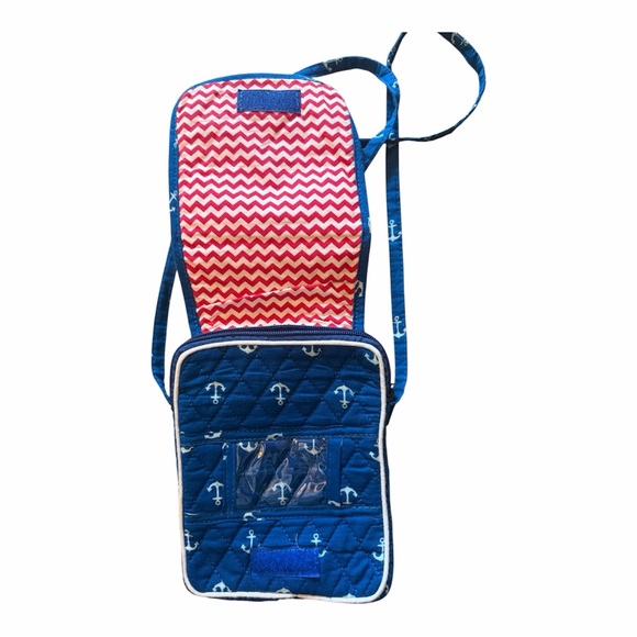 Charming Nautical Anchor Quilted Crossbody Bag by Darice - Picture 5 of 6